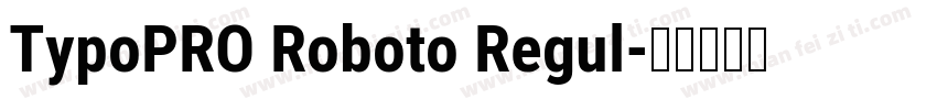 TypoPRO Roboto Regul字体转换